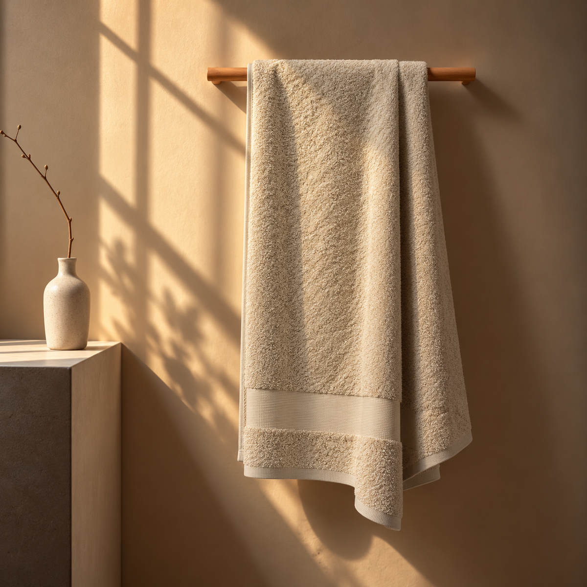 Asciugamano doccia beige