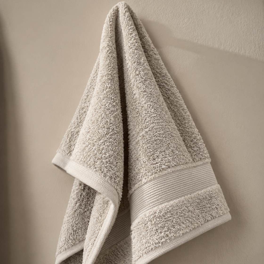 Asciugamano ospite beige