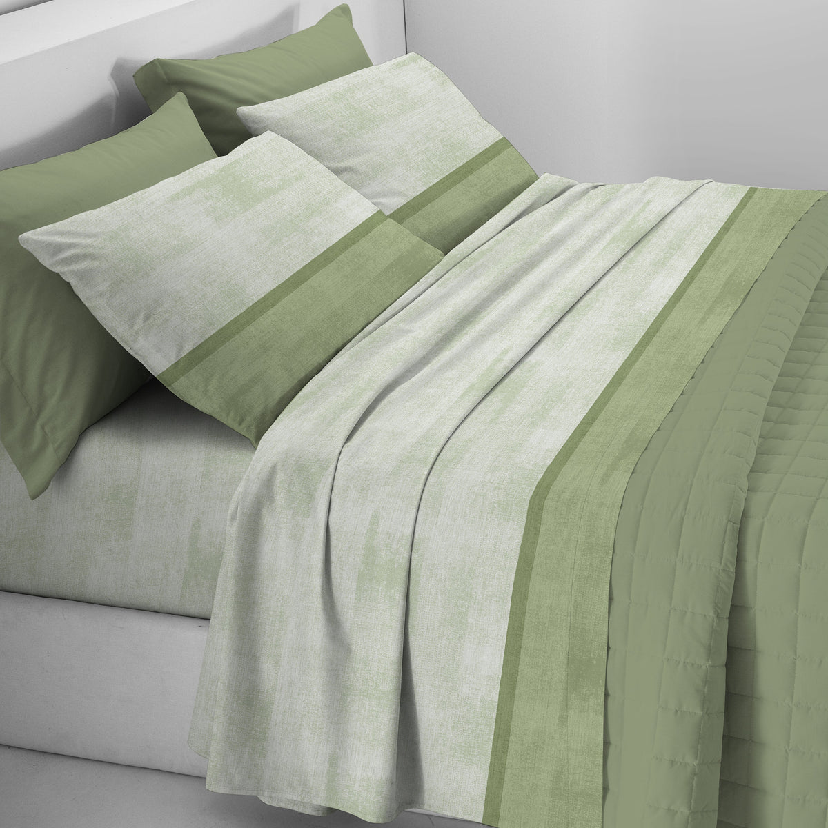 Completo Sogno Verde 100% flanella di cotone