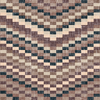 Completo Letto in 100% Cotone con lenzuola e Federe chevron petrolio
