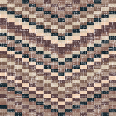 Completo Letto in 100% Cotone con lenzuola e Federe chevron petrolio