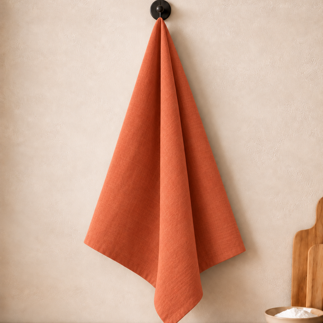 Canovaccio da Cucina in 100% Cotone arancione