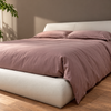 Set Copripiumino e federe in raso rosa