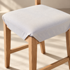 Cuscino da sedia in 100% cotone Panama grigio