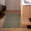 Tappeto bagno in spugna verde