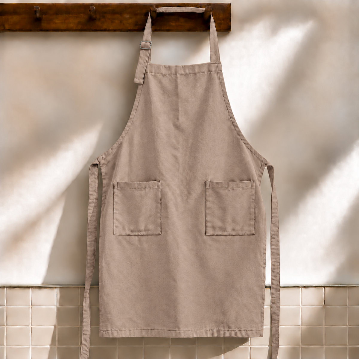 Grembiule da Cucina in 100% Cotone tortora