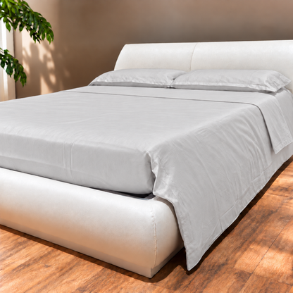 Completo Letto in raso con Lenzuola e Federe ghiaccio