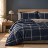 Completo Letto in 100% Cotone con lenzuola e Federe mayson blu