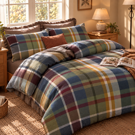 Completo Letto in 100% Cotone con Lenzuola e Federe ralph blu