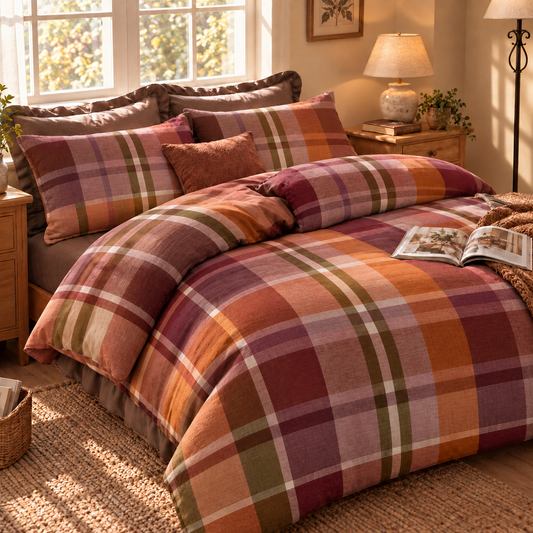 Completo Letto in 100% Cotone con Lenzuola e Federe ralph arancione