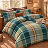 Completo Letto in 100% Cotone con Lenzuola e Federe ralph teal