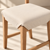Cuscino da sedia in 100% cotone Panama beige
