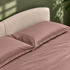 Set due federe in raso rosa