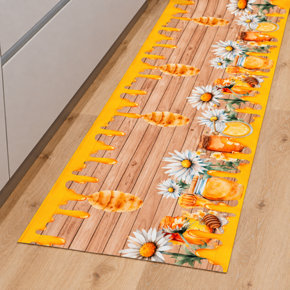 Tappeto cucina su misura miele