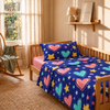 Completo letto kids in 100% Cotone con lenzuola e federe cuori