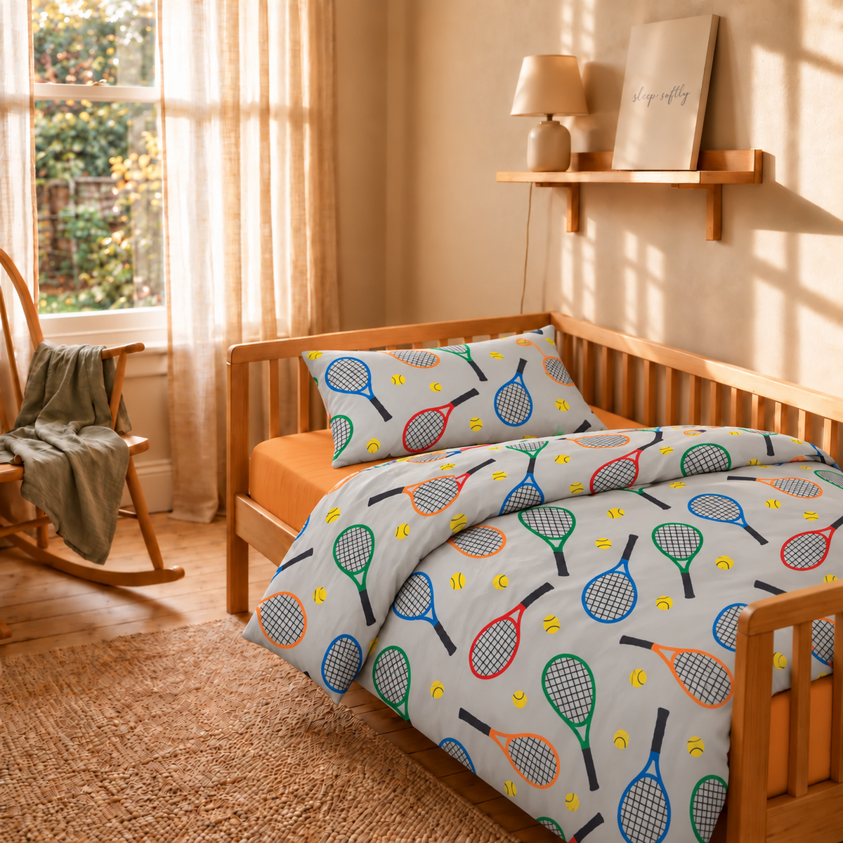 Set Kids Copripiumino e federa in 100% cotone sinner