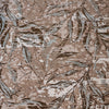 Tappeto cucina in cotone e ciniglia foliage fango