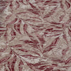 Tappeto cucina in cotone e ciniglia foliage bordeaux